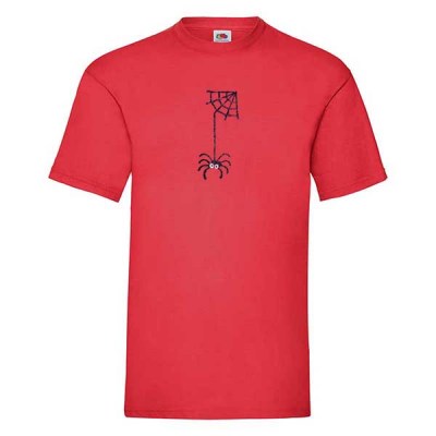 ΚΟΚΚΙΝΟ t-shirt FRUIT OF THE LOOM με στάμπα A283